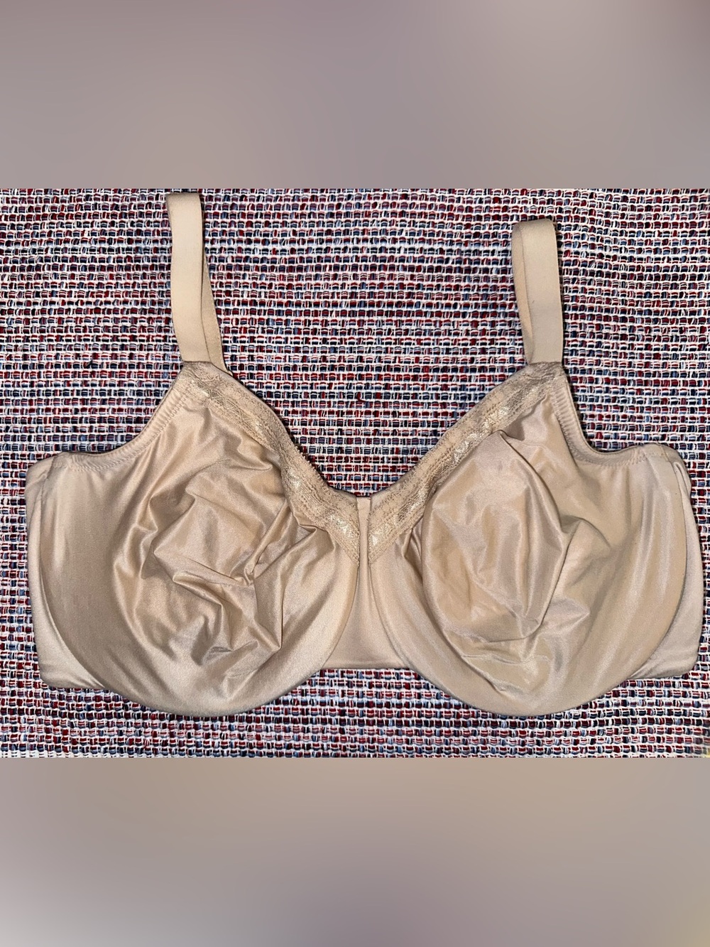Wacoal Bra 855213 Perfect Primer Full Figure Underwire Unlined Bra Nude 40G NICE